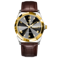 Jam Tangan Kulit Asli Pria BINBOND B4121, Dial Mewah, Tahan Air