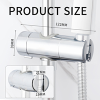 Support de douche à main universel réglable avec inverseur pour bec de robinet de salle de bain pour salle de bain