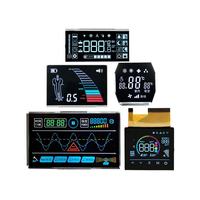 Module d'affichage LCD 7 segments 8 chiffres personnalisé OEM&ODM, technologie TN VA, fond noir, application pour maison intelligente, pilote HT1621/HT1622