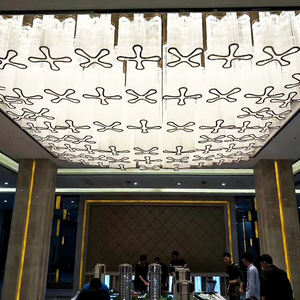 Personnalisé nordique contemporain luxe <span class=keywords><strong>grand</strong></span> hall d'entrée salle de banquet hôtel LED cristal plafond éclairage lustre Top classement restaurants - Product Image 3