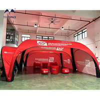 Tente gonflable personnalisée pour événements promotionnels en extérieur, tente publicitaire pour équipes de rallye, gazebo gonflable portable pour le sport automobile