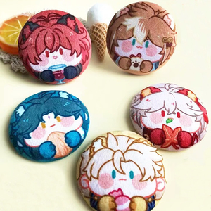 Custom Kpop Cartoon Anime Plush <strong>Badges</strong> Plush Tinplate <strong>Button</strong> <strong>Badge</strong> Custom Logo Offset Printing Name Metal Tin Pin Wholesale - Product Image 3
