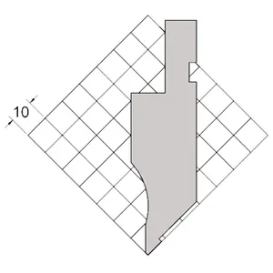 90 degree flanging avoid vacancy upper die tooling for press brake