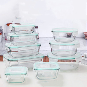 Set Di 4 Ciotole Per Antipasti In Vetro Blu, Trasparente E Bianco Con Vassoio Rotondo 1000 6 30 248818 1