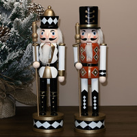 Kreativer Diamant 30cm Nussknacker-Soldat Weihnachtsdekoration Puppe Kindergeschenk Büro/Hotel Festliche Dekoration