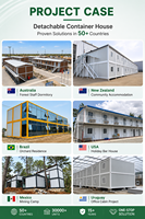 Maison modulaire à 2 étages, bâtiment préfabriqué détachable, nouveau modèle de maison préfabriquée en kit, conteneur préfabriqué, dortoir temporaire, hôtel