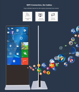 Kiosco con Pantalla Táctil IPS Android WIFI, Reproductor de Publicidad Inteligente con Pantalla LCD FHD para Interiores, Soporte de Piso para Ascensores y Tiendas Minoristas - Product Image 5