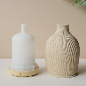 Difusores de aroma de sabor artístico de alta calidad, <span class=keywords><strong>Humidificador</strong></span> ultrasónico de aceite esencial de poliresina de luz cálida - Product Image 3