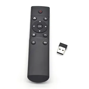 Controle remoto sem fio personalizado, logotipo 2.4g com função de voz, mouse air para pc, smart, android, caixa de tv