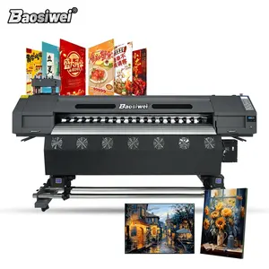 Baosiwei WorldColor 2024 automatic plotter banner vinyl flex printing machine inkjet printers eco-solvent printer
