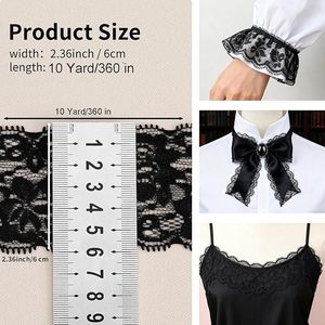 Cinta de Encaje Negra para Cajas de Regalo, Ramos de Boda, Guantes, Lazos para el Cabello, Velos, Accesorios para Vestidos - Product Image 4