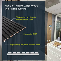 Panneaux muraux acoustiques insonorisants en WPC imperméables en chêne écologique pour hôpital, maison, cuisine, école, salon, style moderne