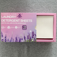 Taille de feuille de détergent de blanchisserie d'OEM 11*14 CM, emballage fait sur commande de marque de soutien
