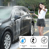 Nettoyeur haute pression sans fil pour lave-glace de voiture Tablette Portable Pistolet de lave-auto Pompe à pression rechargeable pour lavage de voiture
