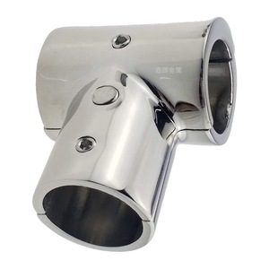 Stainless Steel Split 90 Degree Tee Connector 1 Inch Marine Hardware For <b>Yacht</b> Accessories - Product Image 2