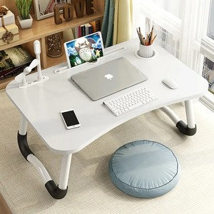Bandeja <span class=keywords><strong>de</strong></span> Desayuno Ajustable, <span class=keywords><strong>Mesa</strong></span> Portátil para Computadora Portátil con Patas Plegables, Soporte para Computadora Portátil, <span class=keywords><strong>Mesa</strong></span> para Cama, Superficie <span class=keywords><strong>de</strong></span> Madera MDF - Product Image 2