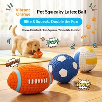 Jouets de rugby souples pour animaux de compagnie en gros – Jouets à mâcher durables pour chiens, nettoyage des dents et couineur