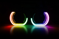 I7-L Cache de projecteur LED 3 pouces 5D Crystal RGB Angel Eye avec éclairage de bienvenue DRL et clignotant amélioré