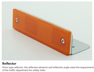 Delineateur routier réflecteur trapézoïdal double face pour garde-corps - Product Image 3