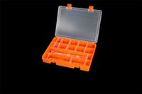 Boîte de rangement pour bijoux en plastique transparent avec 36 compartiments pour perles à vis