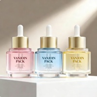 Flacon compte-gouttes en verre personnalisé de 30 ml pour sérum, flacon d'huile essentielle avec boîte