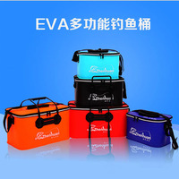 Seau à poisson pliable portable NARON EVA étanche et écologique – Utilisation en lac, rivière, ruisseau – Rangement durable pour eau douce