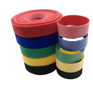 Cinta de Velcro de Doble Cara Personalizada al por Mayor, Cinta de Velcro Reutilizable para Sujetar Cables - Product Image 1
