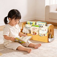 Étagère à livres en plastique pour enfants, organisateur de bureau pour enfants, étagère de présentation frontale, pour chambre d'enfant, salle de classe, en PP, OEM, vente en gros, CE