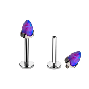 Piercing de titanio para joyería corporal, patrón de rosca de Metal eterno de 0,9 MM, con rosca interna ASTM F136 - Product Image 6