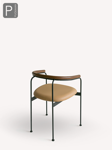 Sedia Baia all'Ingrosso, Sedia di Design Giapponese, Poltrona Retrò in Ferro Battuto, Semplice Sedia da Pranzo in Pelle per <span class=keywords><strong>Casa</strong></span> - Product Image 2