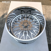 Jantes forgées agressives à déport profond 24x14 24x12 22x12 20x10 8x170 8 trous compatibles avec Ford F250 F350 avec enjoliveurs flottants personnalisés
