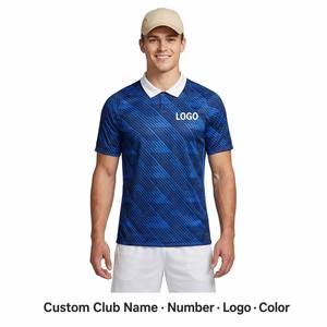 Maglia da Calcio Personalizzata per Uomo, 100% Poliestere, Collo a V, Traspirante, Asciugatura Rapida, Produzione OEM Veloce - Product Image 1