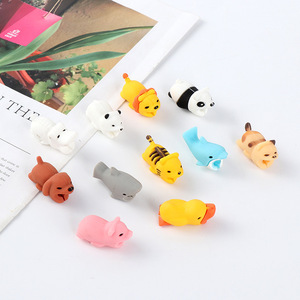 Protecteur de câble anti-morsure en forme d'animal de dessin animé mignon, capuchon de protection universel pour cordon de chargeur anti-casse, adorable capuchon de protection de câble de données en forme d'animal - Product Image 2