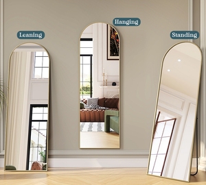 Modern Styled Fancy Aluminium Full-Length Dressing <strong>Wall</strong> <strong>Leaning</strong> <strong>Mirror</strong> Big Living Room Floor Standing Espejo Spiegel <strong>Mirror</strong> - Product Image 5