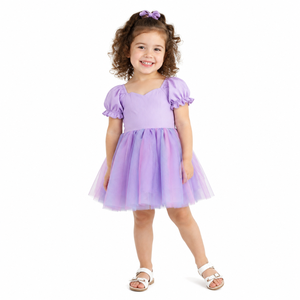Abiti da Principessa di Alta Qualità <span class=keywords><strong>per</strong></span> <span class=keywords><strong>Bambine</strong></span>, Vestito in Tulle Sfumato Viola con Elastico Posteriore, <span class=keywords><strong>Abbigliamento</strong></span> <span class=keywords><strong>per</strong></span> <span class=keywords><strong>Bambine</strong></span> <span class=keywords><strong>per</strong></span> Feste di Compleanno - Product Image 3
