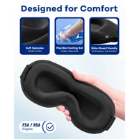 Masque de sommeil rafraîchissant en gel/nylon 3D pour les yeux gonflés, les migraines, les maux de tête, réutilisable, durable, confortable, compresse froide