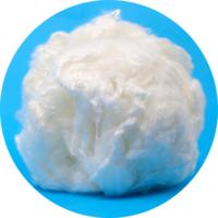 Fibre de bambou brute blanche 1.4D 38mm biodégradable pour le filage