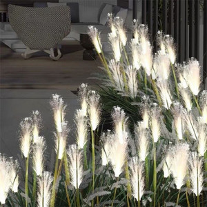 Lampe solaire artificielle pour allée extérieure, cour, passerelle, décoration, roseau lumineux, prise de terre, lampe à <span class=keywords><strong>paille</strong></span> de riz - Product Image 5
