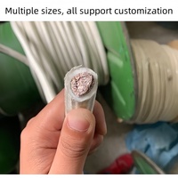 300 degrés résistant au feu cuivre étamé 1.5mm2 fil haute température isolation en caoutchouc de silicone câble tressé en fibre de verre