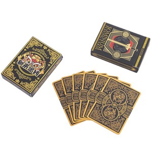 Tùy Chỉnh Sư Tử Cho Ma Thuật Poker Hoa Cắt Fan 300 Gram Nhật Bản Lõi Đen Giấy In Logo Nhựa Chơi Thẻ - Product Image 2