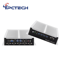 Промышленный безвентиляторный мини-ПК X86 Intel Core I3 I5 I7 DDR3 DD2 LAN DC 9-36 В Входная мощность промышленный компьютер