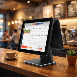 Terminal Todo en Uno de 15.6 Pulgadas para Restaurantes y Comercios, Sistema POS con Pantalla Táctil Capacitiva, CPU I3 y 4GB de RAM - Product Image 1