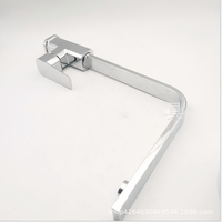 Robinet en zinc pour lavabo de salle de bain et évier de cuisine, à tube carré plat, mélangeur eau chaude et froide, en alliage de zinc