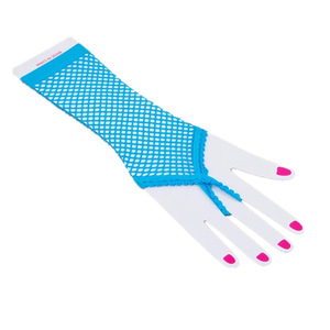 Nouveau femmes solide mitaines gants Sexy fille dentelle mitaines Net respirant Performance danse thème fête longue maille résille gants - Product Image 4