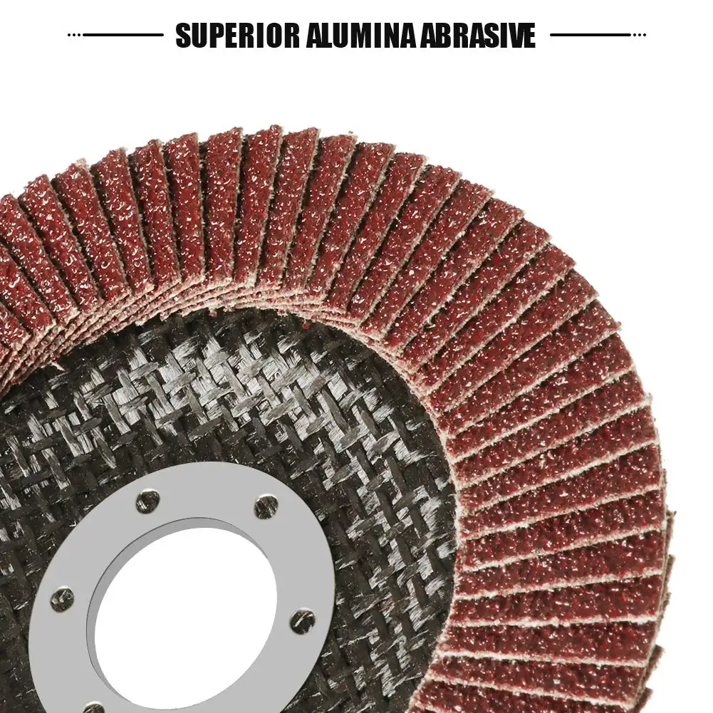 4.5 Inch Flap Disc - 40 Grit Type 29 and 80 Grit Type 27 Professional Grade - Abrasive Grinding Wheel and Flap Sanding Disc