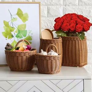 Cesta Plegable Ecológica Hecha a Mano Personalizada para Recuerdos de Boda, Cesta de Almacenamiento de Flores para Fiestas, Cesta Delantera para Bicicleta, Decoración del Hogar, Venta al por Mayor - Product Image 1