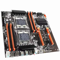 Nouvelle carte mère de serveur WKSEM Intel Xeon X99, 256 Go de RAM, 28x29 cm, graphismes intégrés, double processeur, prise en charge de 8 DDR4 DIMMs, quatre canaux