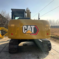 Excavatrice d'occasion CAT 313D2GC 13 tonnes, pelle sur chenilles hydraulique Caterpillar d'origine pour travaux de terrassement