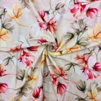Tissu en rayonne à imprimé floral aquarelle, vente en gros d'usine, faible MOQ, pour robes femme et fille, doux, confortable, respirant, OEM