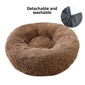Directo de fábrica Mascota Invierno Grueso Cálido Nido Gato Perro Peludo Estera para dormir Nueva llegada Diseño Gato Perro Camas para mascotas - Product Image 2